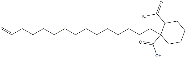 Cyclohexane-1,2-dicarboxylic acid hydrogen 1-(14-pentadecenyl) ester 结构式