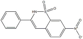 3-Phenyl-7-nitro-2H-1,2-benzothiazine 1,1-dioxide 结构式