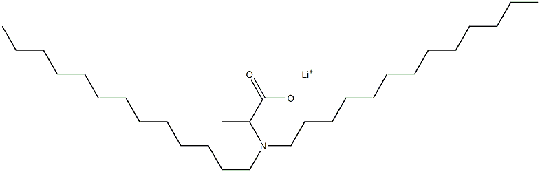 2-(Ditridecylamino)propanoic acid lithium salt 结构式