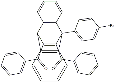 11,12-Dibenzoyl-9,10-dihydro-9-(4-bromophenyl)-9,10-ethenoanthracene 结构式