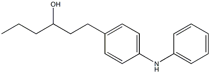 4-(3-Hydroxyhexyl)phenylphenylamine 结构式
