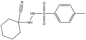 N'-(1-Cyanocyclohexyl)-4-methylbenzenesulfonic acid hydrazide 结构式