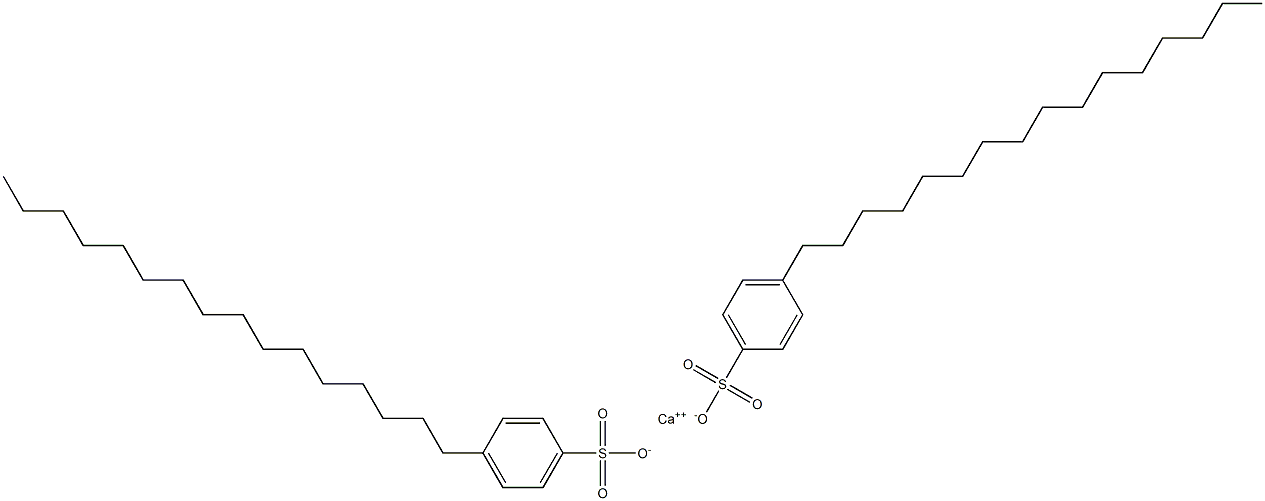 Bis(4-hexadecylbenzenesulfonic acid)calcium salt 结构式