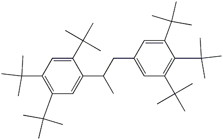 2-(2,4,5-Tri-tert-butylphenyl)-1-(3,4,5-tri-tert-butylphenyl)propane 结构式