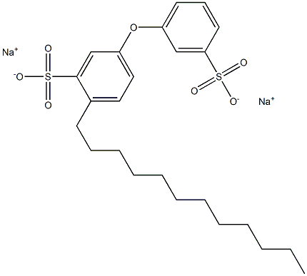 4-Dodecyl[oxybisbenzene]-3,3'-disulfonic acid disodium salt 结构式