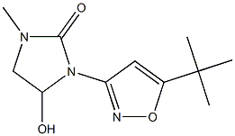 3-[5-(1,1-Dimethylethyl)isoxazol-3-yl]-4-hydroxy-1-methylimidazolidin-2-one 结构式