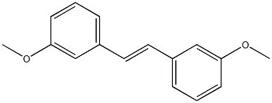 (E)-3,3'-Dimethoxystilbene 结构式