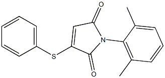 3-Phenylthio-1-(2,6-dimethylphenyl)-1H-pyrrole-2,5-dione 结构式