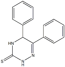 5,6-Diphenyl-4,5-dihydro-1,2,4-triazine-3(2H)-thione 结构式