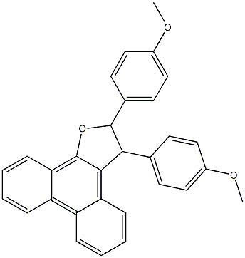 2,3-Bis(4-methoxyphenyl)-2,3-dihydrophenanthro[9,10-b]furan 结构式