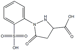 1-(2-Sulfophenyl)-5-oxo-3-pyrazolidinecarboxylic acid 结构式