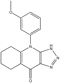 4-(3-Methoxyphenyl)-5,6,7,8-tetrahydro-3H-1,2,3-triazolo[4,5-b]quinolin-9(4H)-one 结构式