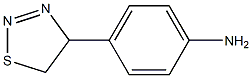 4-(4,5-Dihydrothiadiazol-4-yl)aniline 结构式