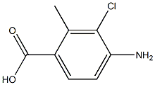 4-Amino-3-chloro-2-methyl-benzoic acid 结构式