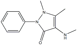 4-甲氨基安替比林 标准品 结构式
