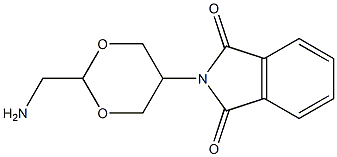 2-((2r,5r)-2-(aminomethyl)-1,3-dioxan-5-yl)isoindoline-1,3-dione 结构式