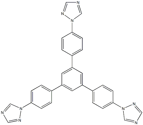 1,1 ' - (5' - (4-(1H-1,2,4-三唑-1-基)苯基) - [1,1 ':3',1 '' - 三联苯] -4,4' “二基)双(1H-1,2,4-三唑) 结构式