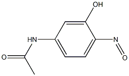 N-(3-Hydroxy-4-nitrosophenyl)acetamide 结构式