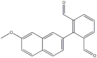 2-(7-Methoxy-2-naphthalenyl)-1,3-benzenedicarboxaldehyde 结构式