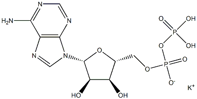 腺苷-5'-二磷酸单钾盐 结构式