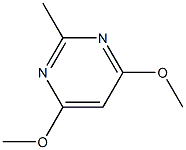 2-甲基-4,6-二甲氧基嘧啶 结构式