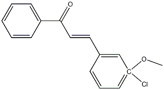 3-Chloro-3MethoxyChalcone 结构式