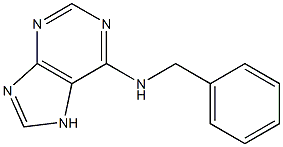 6-苄胺基嘌呤 结构式