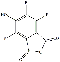 4-羟基-3,5,6-三氟邻苯二甲酸酐 结构式