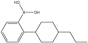 对-(4-丙基环己基)苯硼酸 结构式