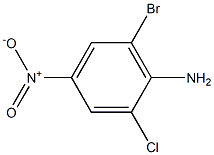 6-溴-2-氯-4-硝基苯胺 结构式