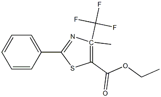 2-[4-(三氟甲基)]苯基-4-甲基-5-噻唑甲酸乙酯 结构式