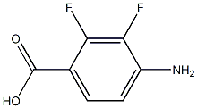 4-氨基-2,3-二氟苯甲酸 结构式