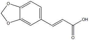 3,4-亚甲基二氧基肉桂酸 结构式