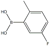 2-甲基-5-氟苯硼酸 结构式