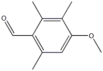 4-甲氧基-2,3,6-三甲基苯基甲醛 结构式