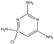 2,4,6-三氨基-6-氯嘧啶 结构式