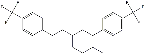 1,5-双-(4-三氟甲基苯基)-3-丁基戊烷 结构式