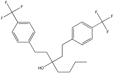 1,5-双-(4-三氟甲基苯基)-3-丁基-3-戊醇 结构式