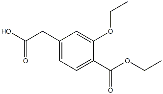 4-乙氧羰酰基-3-乙氧基苯乙酸 结构式