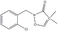 2-[(2-氯苯基)甲基]-4,4-二甲基-3-异口恶唑酮 结构式