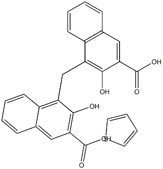 双羟萘酸噻吩嘧啶 结构式