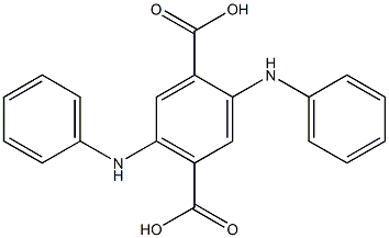 2,5-二苯胺基对苯二甲酸 结构式