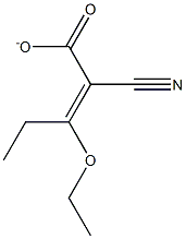 乙氧基亚甲基氰乙酸乙酯 结构式