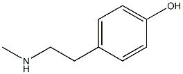 N-甲基酪胺 结构式