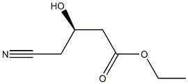 (R)-4-氰基-3-羟基丁酸乙脂 结构式