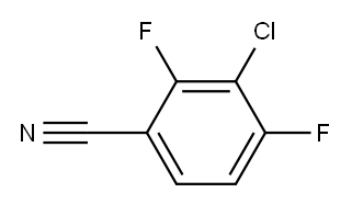 3-氯-2,4-二氟苯腈 结构式