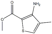 3-氨基-4-甲基-2-噻吩甲酸甲酯 结构式