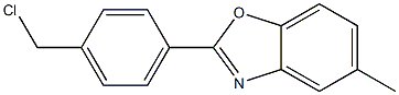 4-(5-甲基苯并噁唑-2-基)苄基氯 结构式