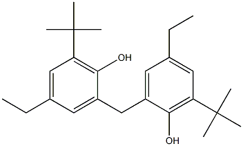 2,2-甲撑双(4-乙基-6-叔丁基苯酚) 结构式