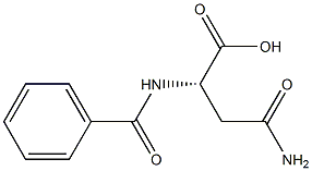 N-苯甲酰天冬酰胺 结构式